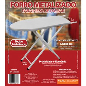 FORRO MESA DE PASSAR UNIVERSAL AÇOMIX