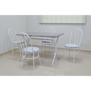 Conjunto Mesa Sevilha 120x75 com Cadeiras Milla